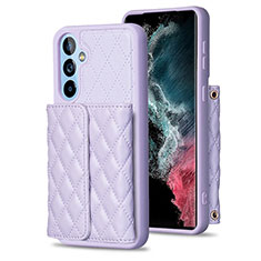 Funda Silicona Goma de Cuero Carcasa BF3 para Samsung Galaxy A54 5G Purpura Claro