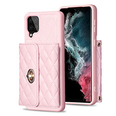 Funda Silicona Goma de Cuero Carcasa BF3 para Samsung Galaxy M12 Oro Rosa