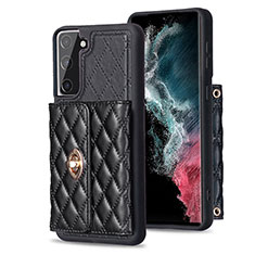 Funda Silicona Goma de Cuero Carcasa BF3 para Samsung Galaxy S21 FE 5G Negro