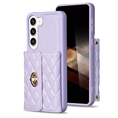 Funda Silicona Goma de Cuero Carcasa BF3 para Samsung Galaxy S25 5G Purpura Claro