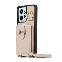 Funda Silicona Goma de Cuero Carcasa BF3 para Xiaomi Redmi Note 12 4G Caqui