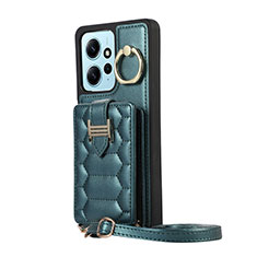 Funda Silicona Goma de Cuero Carcasa BF3 para Xiaomi Redmi Note 12 4G Verde