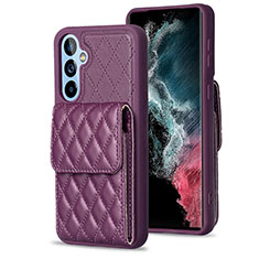 Funda Silicona Goma de Cuero Carcasa BF4 para Samsung Galaxy A54 5G Morado