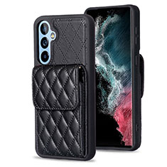 Funda Silicona Goma de Cuero Carcasa BF4 para Samsung Galaxy A54 5G Negro