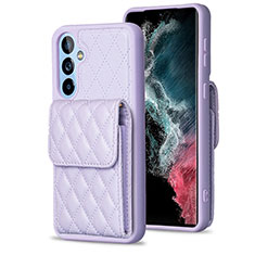 Funda Silicona Goma de Cuero Carcasa BF4 para Samsung Galaxy A54 5G Purpura Claro