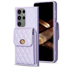 Funda Silicona Goma de Cuero Carcasa BF4 para Samsung Galaxy S24 Ultra 5G Purpura Claro