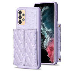 Funda Silicona Goma de Cuero Carcasa BF5 para Samsung Galaxy A13 4G Purpura Claro