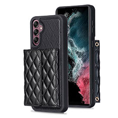 Funda Silicona Goma de Cuero Carcasa BF5 para Samsung Galaxy A14 4G Negro