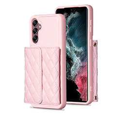 Funda Silicona Goma de Cuero Carcasa BF5 para Samsung Galaxy A14 4G Oro Rosa