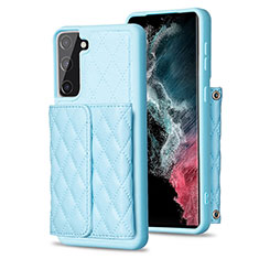 Funda Silicona Goma de Cuero Carcasa BF5 para Samsung Galaxy S21 FE 5G Azul Cielo