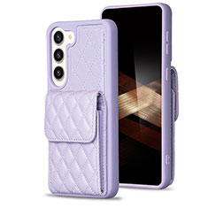 Funda Silicona Goma de Cuero Carcasa BF5 para Samsung Galaxy S25 5G Purpura Claro