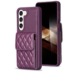 Funda Silicona Goma de Cuero Carcasa BF5 para Samsung Galaxy S25 Plus 5G Morado