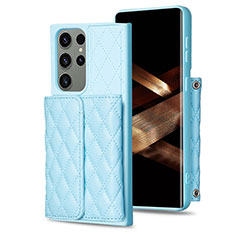 Funda Silicona Goma de Cuero Carcasa BF5 para Samsung Galaxy S25 Ultra 5G Azul Claro