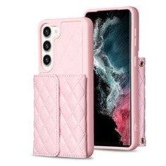 Funda Silicona Goma de Cuero Carcasa BF6 para Samsung Galaxy S23 5G Oro Rosa