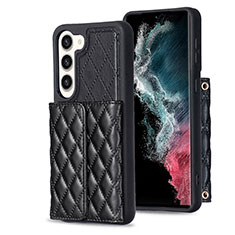 Funda Silicona Goma de Cuero Carcasa BF6 para Samsung Galaxy S23 Plus 5G Negro