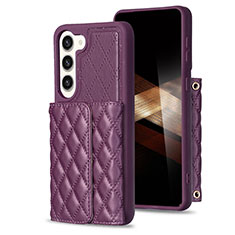 Funda Silicona Goma de Cuero Carcasa BF6 para Samsung Galaxy S24 5G Morado