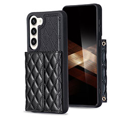 Funda Silicona Goma de Cuero Carcasa BF6 para Samsung Galaxy S24 Plus 5G Negro