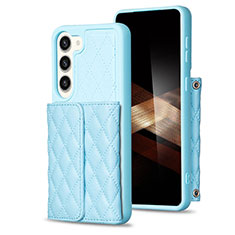 Funda Silicona Goma de Cuero Carcasa BF6 para Samsung Galaxy S25 5G Azul Claro