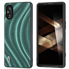 Funda Silicona Goma de Cuero Carcasa BH1 para Sony Xperia 5 V Verde