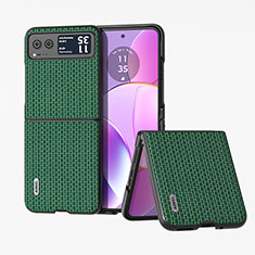 Funda Silicona Goma de Cuero Carcasa BH4 para Motorola Moto Razr 40 5G Verde