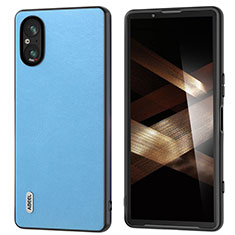 Funda Silicona Goma de Cuero Carcasa BH4 para Sony Xperia 5 V Azul