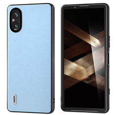 Funda Silicona Goma de Cuero Carcasa BH4 para Sony Xperia 5 V Azul Claro