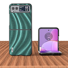 Funda Silicona Goma de Cuero Carcasa BH8 para Motorola Moto Razr 40 5G Verde