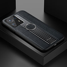 Funda Silicona Goma de Cuero Carcasa con Magnetico FL1 para Xiaomi Mi Mix 4 5G Negro