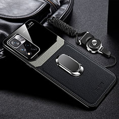 Funda Silicona Goma de Cuero Carcasa con Magnetico FL2 para Xiaomi Mi 11i 5G (2022) Negro