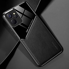 Funda Silicona Goma de Cuero Carcasa con Magnetico para Realme 10 5G Negro