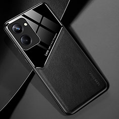 Funda Silicona Goma de Cuero Carcasa con Magnetico para Realme 10 Pro 5G Negro