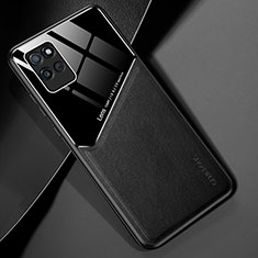 Funda Silicona Goma de Cuero Carcasa con Magnetico para Realme V11s 5G Negro