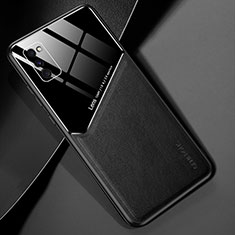 Funda Silicona Goma de Cuero Carcasa con Magnetico para Samsung Galaxy A41 Negro