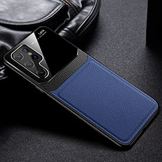 Funda Silicona Goma de Cuero Carcasa con Magnetico para Samsung Galaxy S24 Ultra 5G Azul