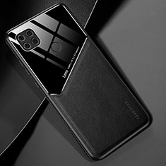 Funda Silicona Goma de Cuero Carcasa con Magnetico para Xiaomi POCO C3 Negro