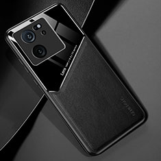 Funda Silicona Goma de Cuero Carcasa con Magnetico para Xiaomi Redmi K60 Ultra 5G Negro