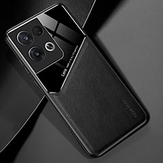 Funda Silicona Goma de Cuero Carcasa con Magnetico para Xiaomi Redmi Note 13 5G Negro