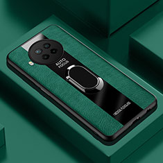 Funda Silicona Goma de Cuero Carcasa con Magnetico S01 para Xiaomi Mi 10T Lite 5G Verde