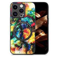 Funda Silicona Goma de Cuero Carcasa con Magnetico S01D para Apple iPhone 16 Pro Multicolor