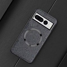 Funda Silicona Goma de Cuero Carcasa con Magnetico TB1 para Google Pixel 7 Pro 5G Negro