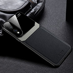 Funda Silicona Goma de Cuero Carcasa FL1 para Huawei Honor 70 5G Negro