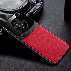 Funda Silicona Goma de Cuero Carcasa FL1 para Huawei Honor Magic4 5G Rojo