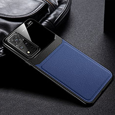 Funda Silicona Goma de Cuero Carcasa FL1 para Huawei Honor V40 5G Azul