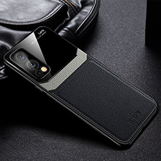 Funda Silicona Goma de Cuero Carcasa FL1 para OnePlus Nord 2 5G Negro