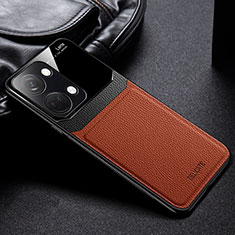 Funda Silicona Goma de Cuero Carcasa FL1 para OnePlus Nord 3 5G Marron