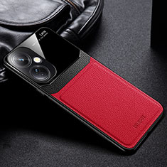 Funda Silicona Goma de Cuero Carcasa FL1 para OnePlus Nord CE 3 Lite 5G Rojo