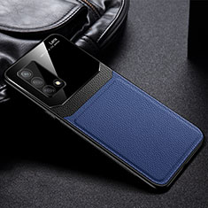 Funda Silicona Goma de Cuero Carcasa FL1 para Oppo A95 4G Azul