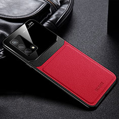 Funda Silicona Goma de Cuero Carcasa FL1 para Oppo A95 4G Rojo