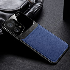 Funda Silicona Goma de Cuero Carcasa FL1 para Oppo Find X5 5G Azul