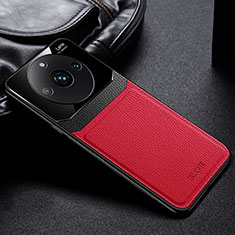 Funda Silicona Goma de Cuero Carcasa FL1 para Realme 11 Pro+ Plus 5G Rojo